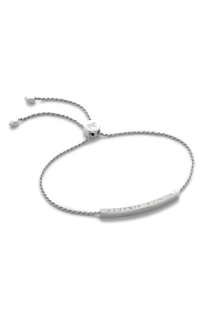 Monica Vinader Linear Mini Friendship Chain Bracelet in Sterling Silver Cover