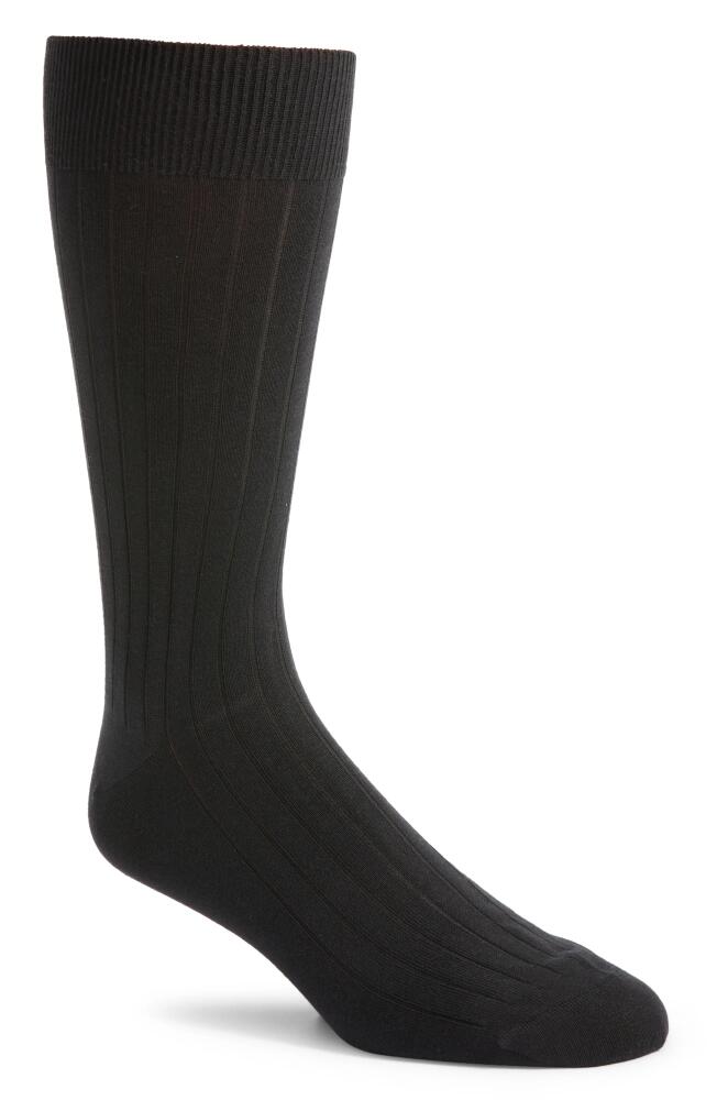 Pantherella Pembrey Solid Dress Socks in Black Cover