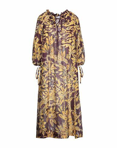 L' Autre Chose Woman Midi dress Deep purple Silk Cover