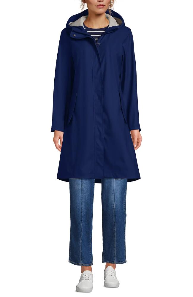 Lands' End Squall Rain Slicker Coat in Liberty Blue Cover