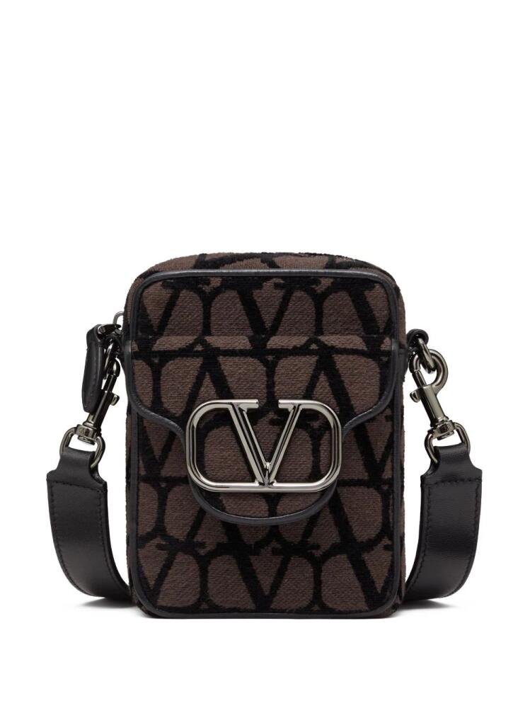 Valentino Garavani mini Locò Toile Iconographe shoulder bag - Brown Cover