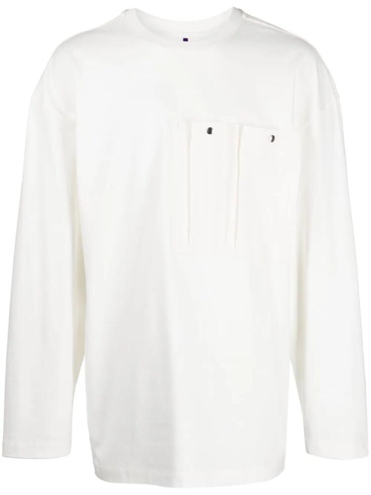 OAMC long-sleeved organic cotton T-shirt - White Cover