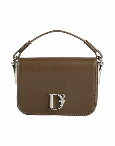 Dsquared2 Woman Handbag Khaki Calfskin Cover