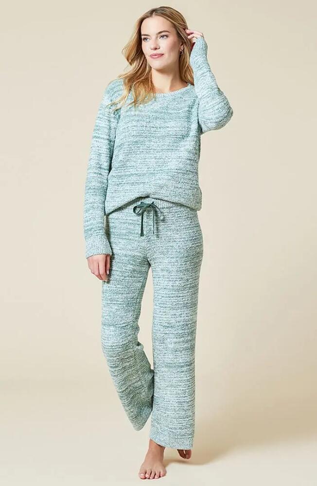 Softies Heather Marshmallow Crew Neck Lounge Set in Heather Dusty Green Cover