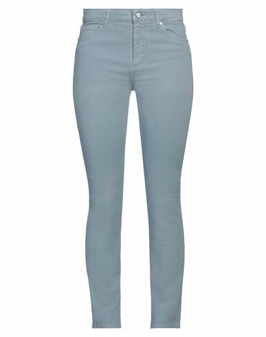 Kiton Woman Pants Pastel blue Cotton, Elastane Cover