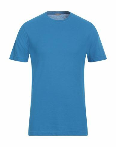 Zanone Man T-shirt Blue Cotton Cover