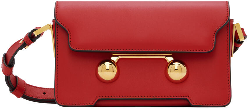 Marni Red Leather Trunkaroo Mini Shoulder Bag Cover