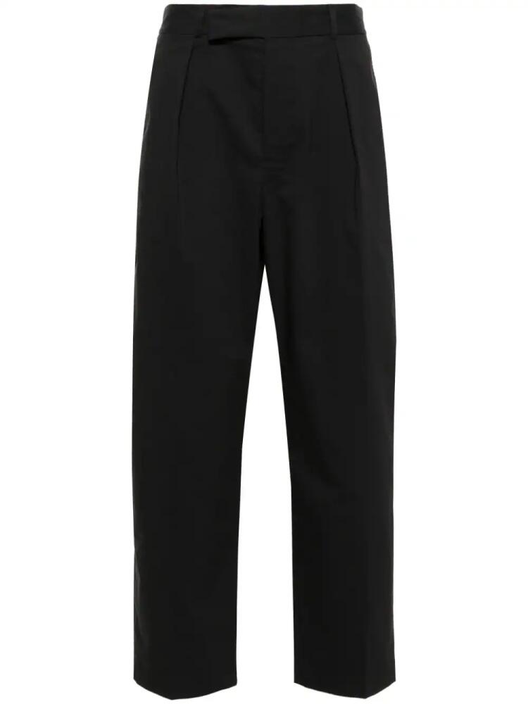 SANDRO mid-rise straight-leg trousers - Black Cover