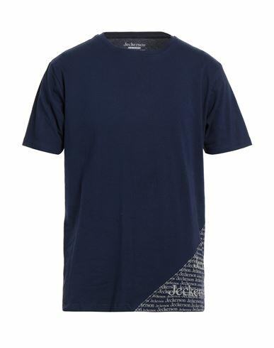 Jeckerson Man T-shirt Blue Cotton, Elastane Cover