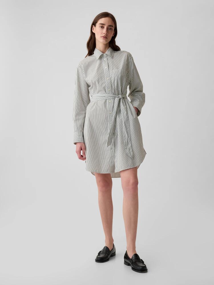 Gap Organic Cotton Stripe Mini Shirtdress Cover