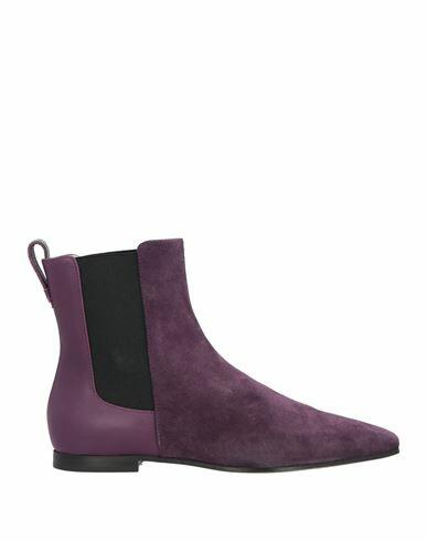 Fabiana Filippi Woman Ankle boots Purple Leather Cover