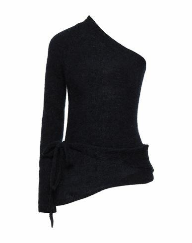 Solotre Woman Sweater Midnight blue Merino Wool, Mohair wool, Polyamide, Elastane Cover