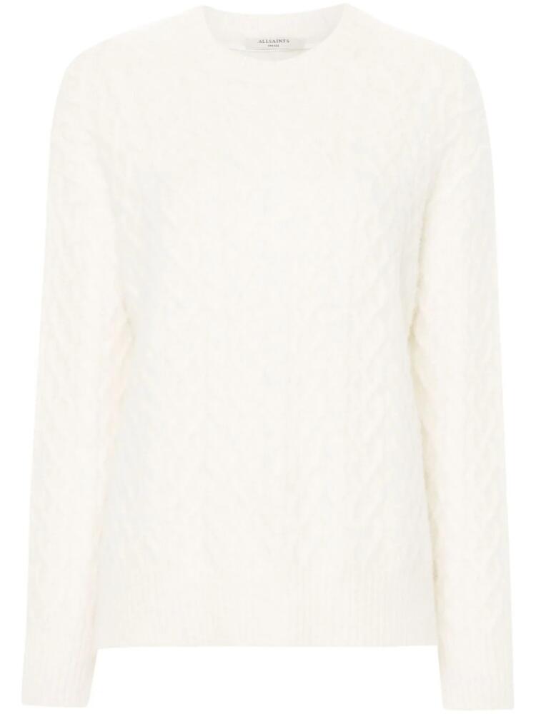 AllSaints Sirius knitted jumper - White Cover