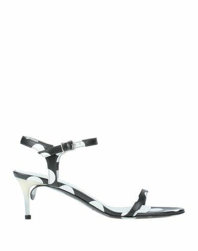 Maison Margiela Woman Sandals Black Soft Leather Cover