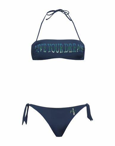 Alberta Ferretti Woman Bikini Navy blue Polyamide, Elastane Cover