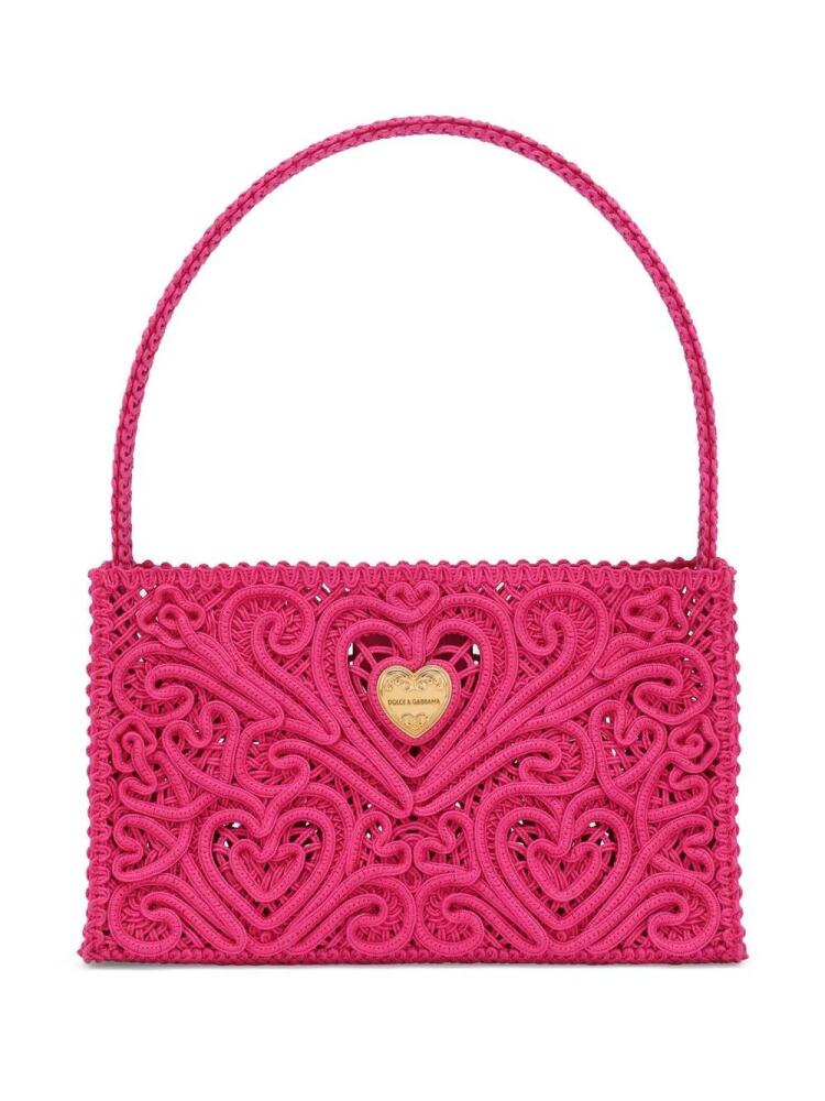 Dolce & Gabbana Cordonetto shoulder bag - Pink Cover