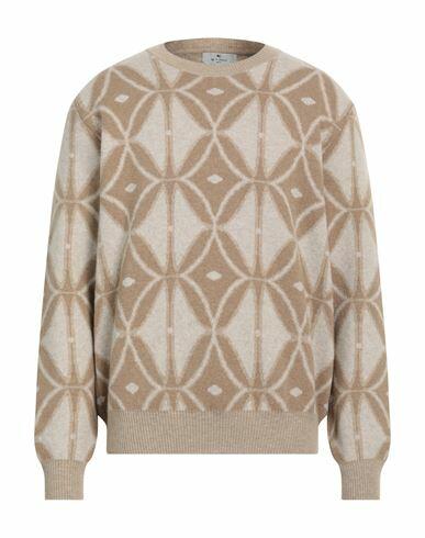 Etro Man Sweater Beige Virgin Wool Cover