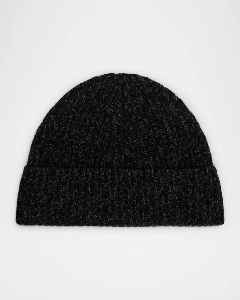 Neiman Marcus Men's Cashmere Rib Beanie Hat Cover