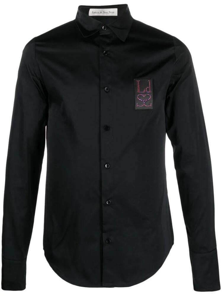 Ludovic de Saint Sernin logo-patch shirt - Black Cover