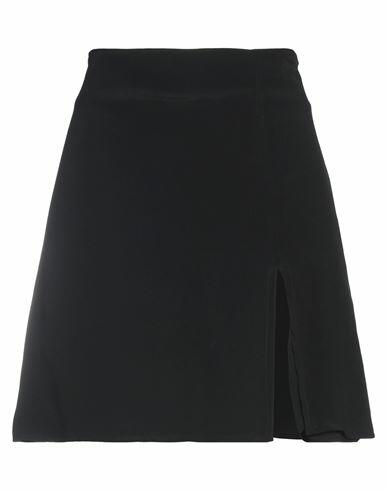 Mar De Margaritas Woman Mini skirt Black Viscose, Polyester Cover