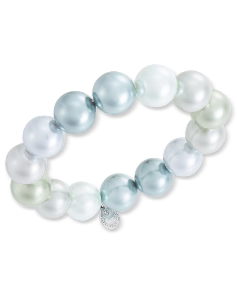 Charter Club Silver-Tone Color Imitation Pearl Stretch Bracelet, Created for Macy's - Multi Cover