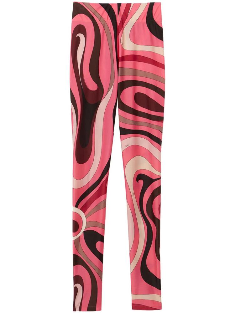 PUCCI Marmo-print leggings - Pink Cover