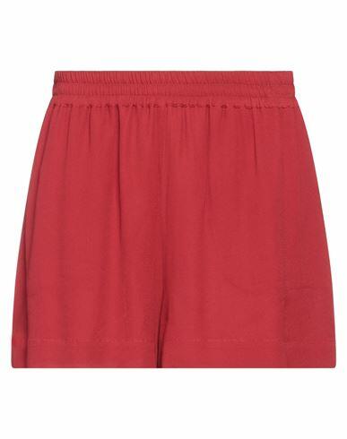 Fisico Woman Shorts & Bermuda Shorts Burgundy Viscose Cover