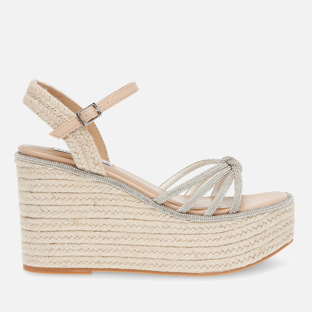 Steve Madden Women's Jaded Faux Leather Wedge Espadrille Sandals Cover