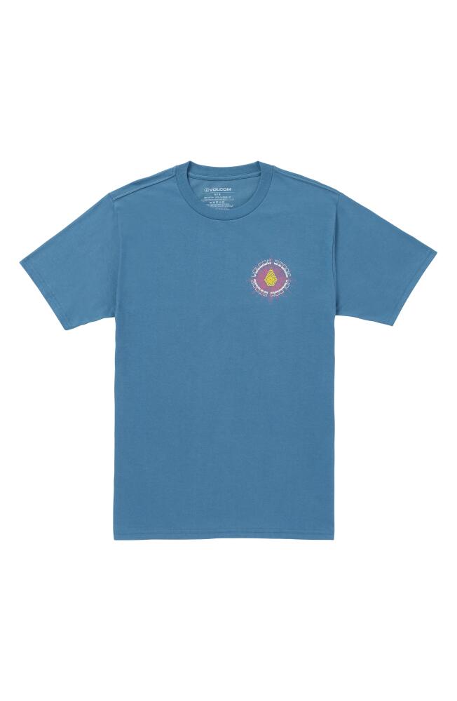 Volcom 1-800-Stone Graphic T-Shirt in Dark Blue Cover