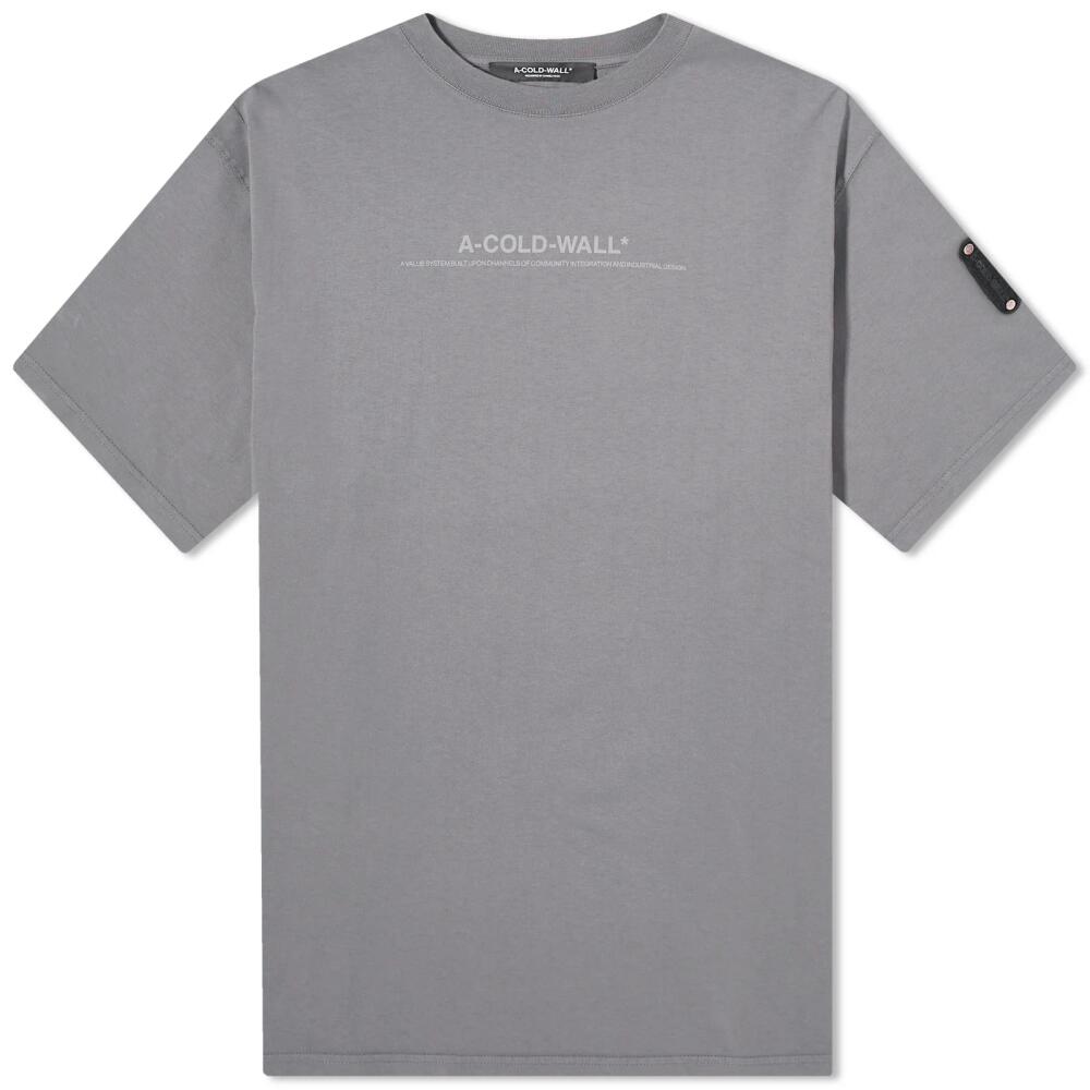 A-COLD-WALL* Men's Discourse T-Shirt in Slate Cover