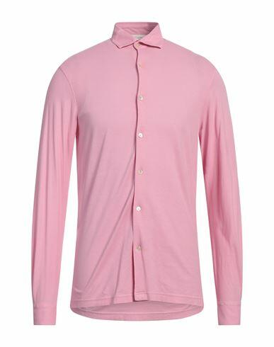 Filippo De Laurentiis Man Shirt Pink Cotton Cover