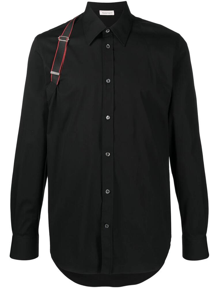 Alexander McQueen buckle-strap shirt - Black Cover