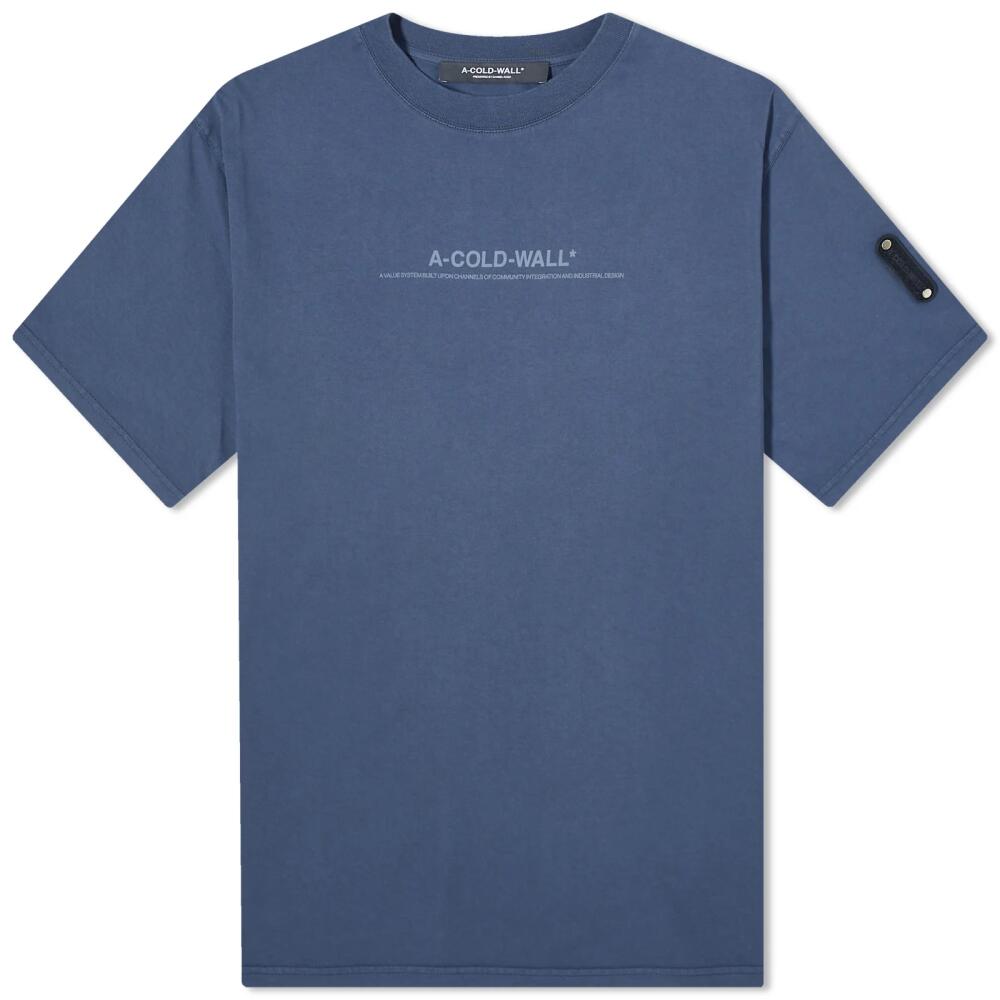 A-COLD-WALL* Men's Discourse T-Shirt in Navy Cover