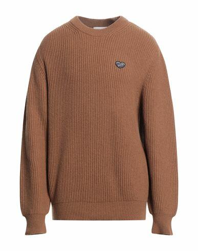 Maison Labiche Man Sweater Brown Recycled wool, Polyamide Cover