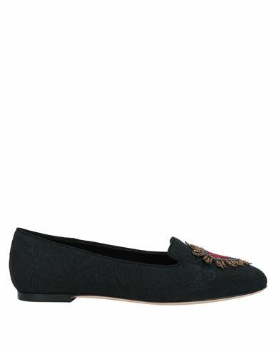 Dolce & gabbana Woman Loafers Black Textile fibers Cover