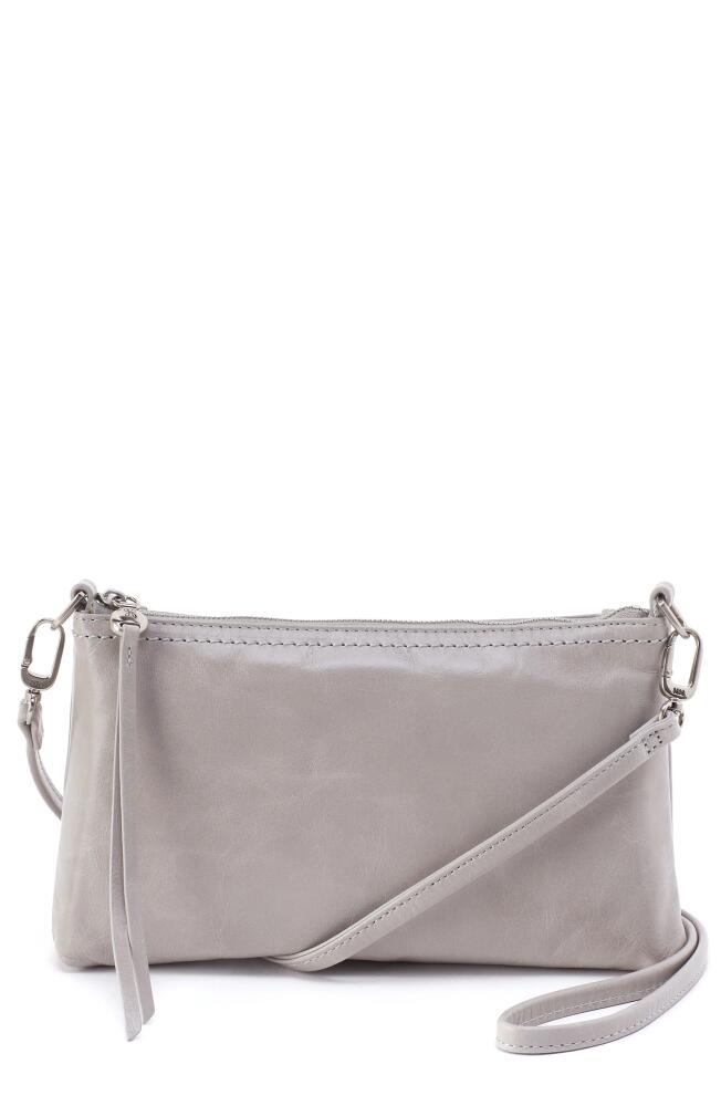 HOBO Darcy Convertible Leather Crossbody Bag in Light Grey Cover