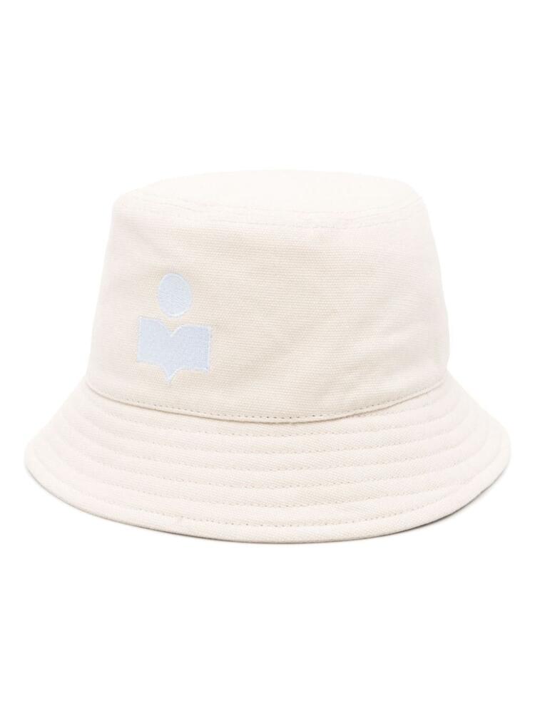 ISABEL MARANT Haley logo-embroidered bucket hat - Neutrals Cover