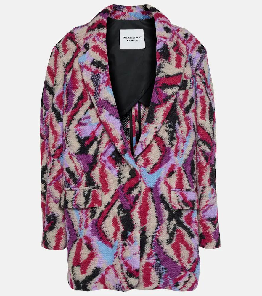 Marant Etoile Intarsia wool-blend jacket Cover