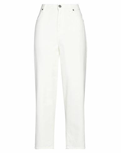 Gaëlle Paris Woman Jeans White Cotton Cover