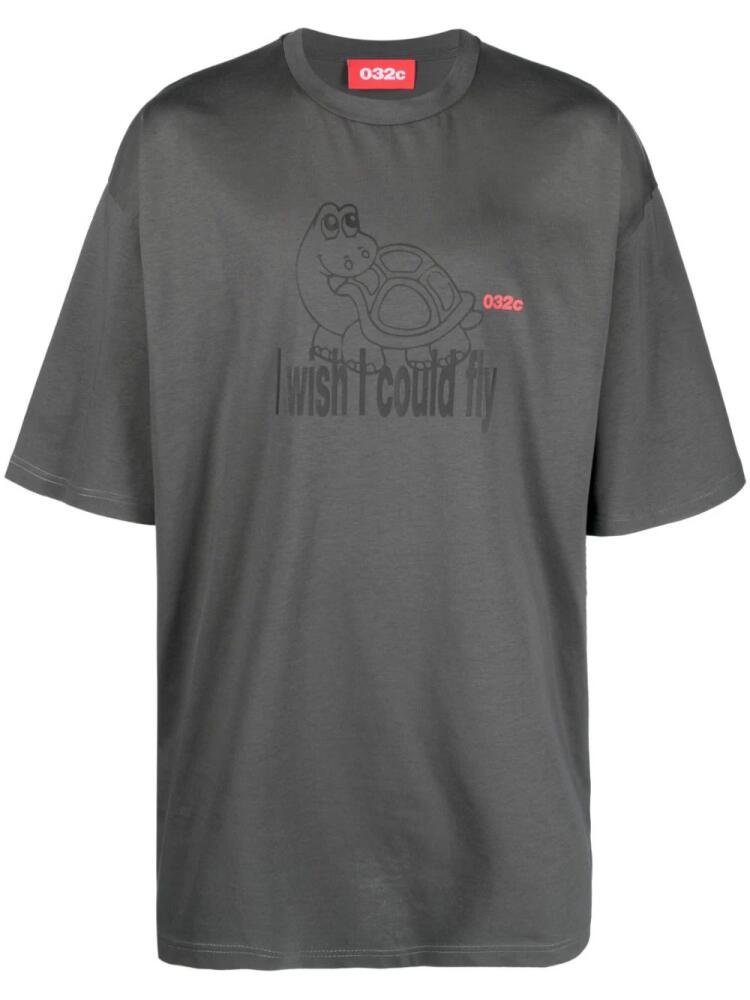 032c organic cotton T-shirt - Grey Cover