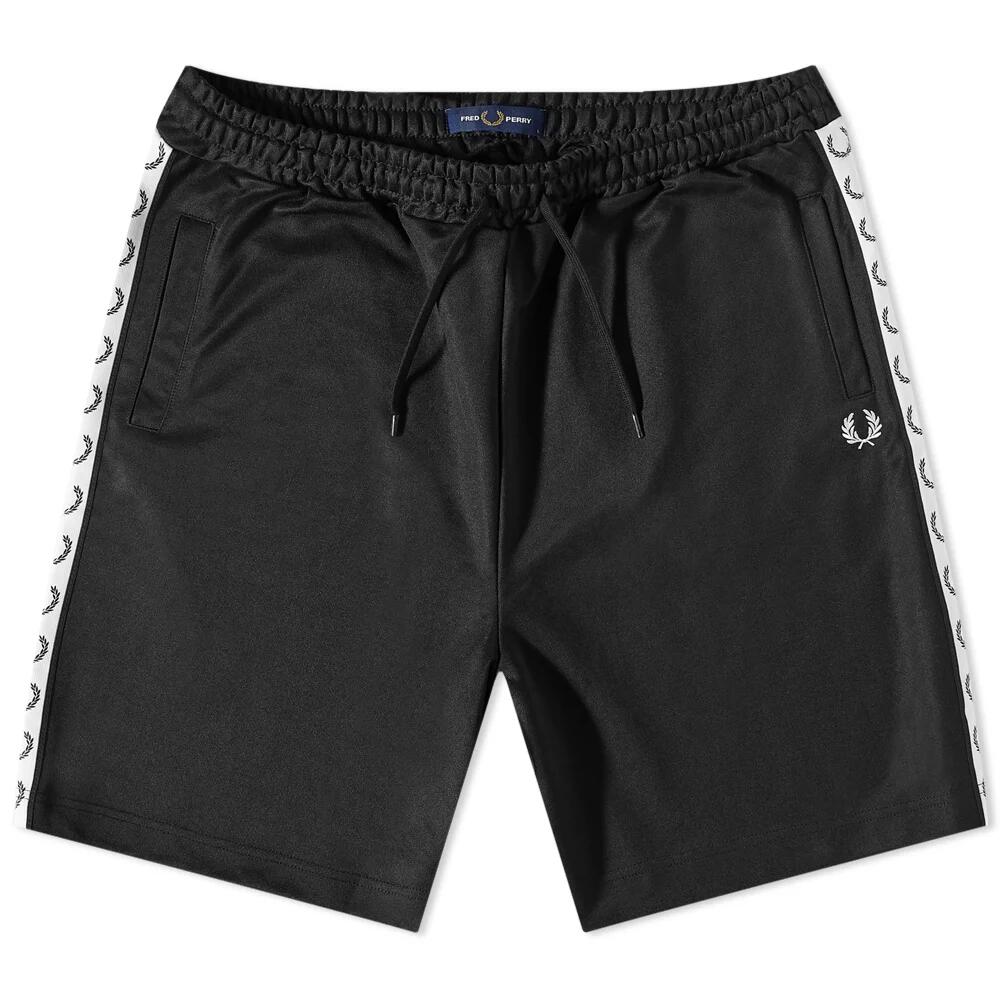 Fred Perry Men's Taped Tricot Shorts in Black Cover