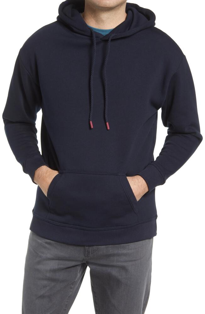 Stone Rose Solid Fleece Hoodie in Navy Cover