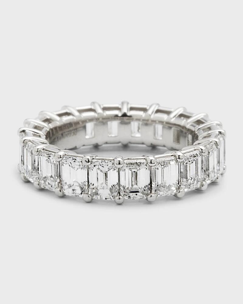 Neiman Marcus Diamonds Platinum Emerald-Cut FG/VS Diamond Eternity Band, Size 6.25, 6.2tcw Cover