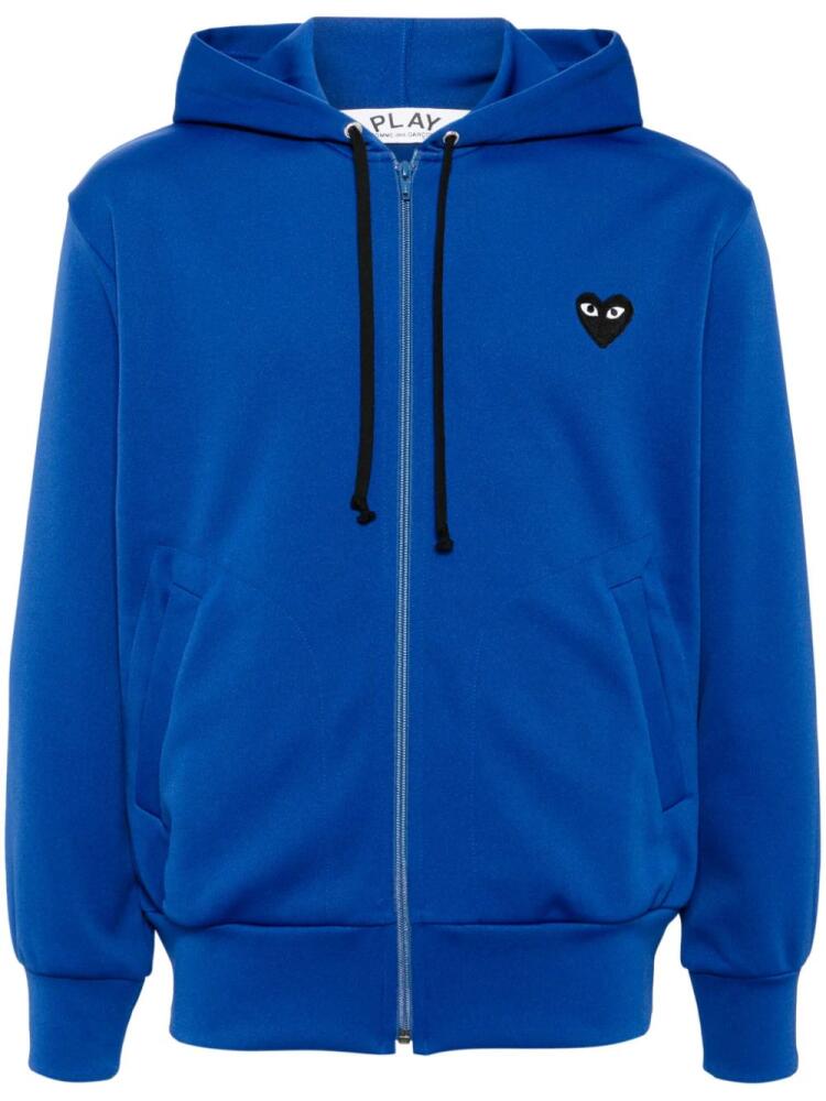 Comme Des Garçons Play heart-patch hooded jacket - Blue Cover