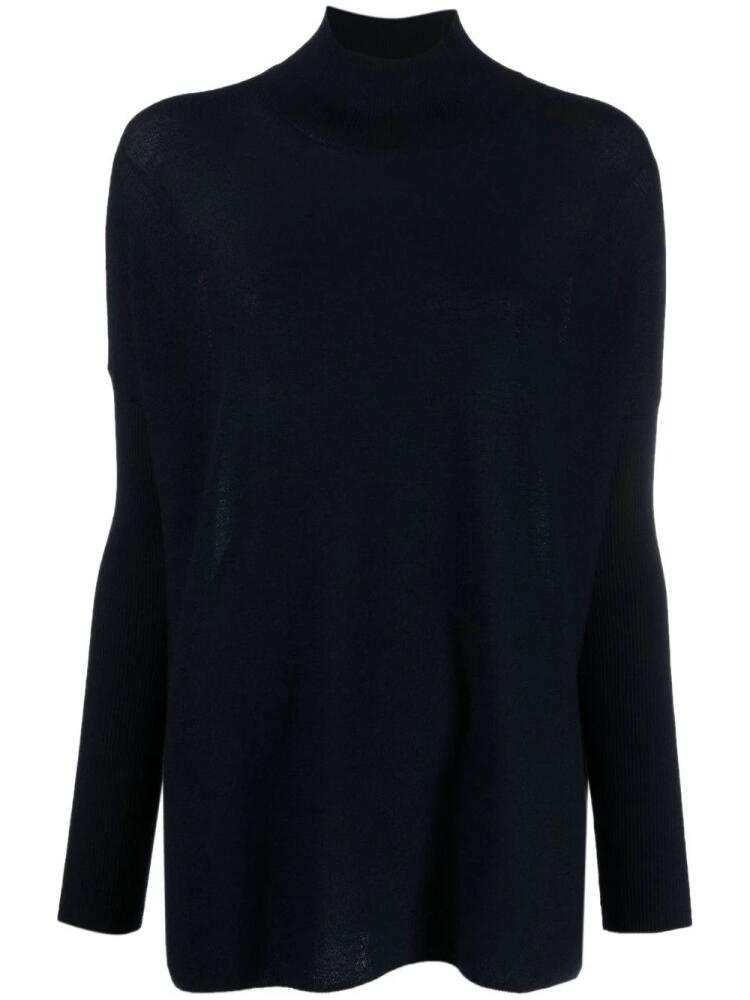 Gentry Portofino cashmere mock-neck knitted sweater - Blue Cover