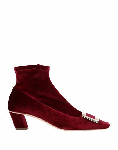 Roger Vivier Woman Ankle boots Garnet Textile fibers Cover