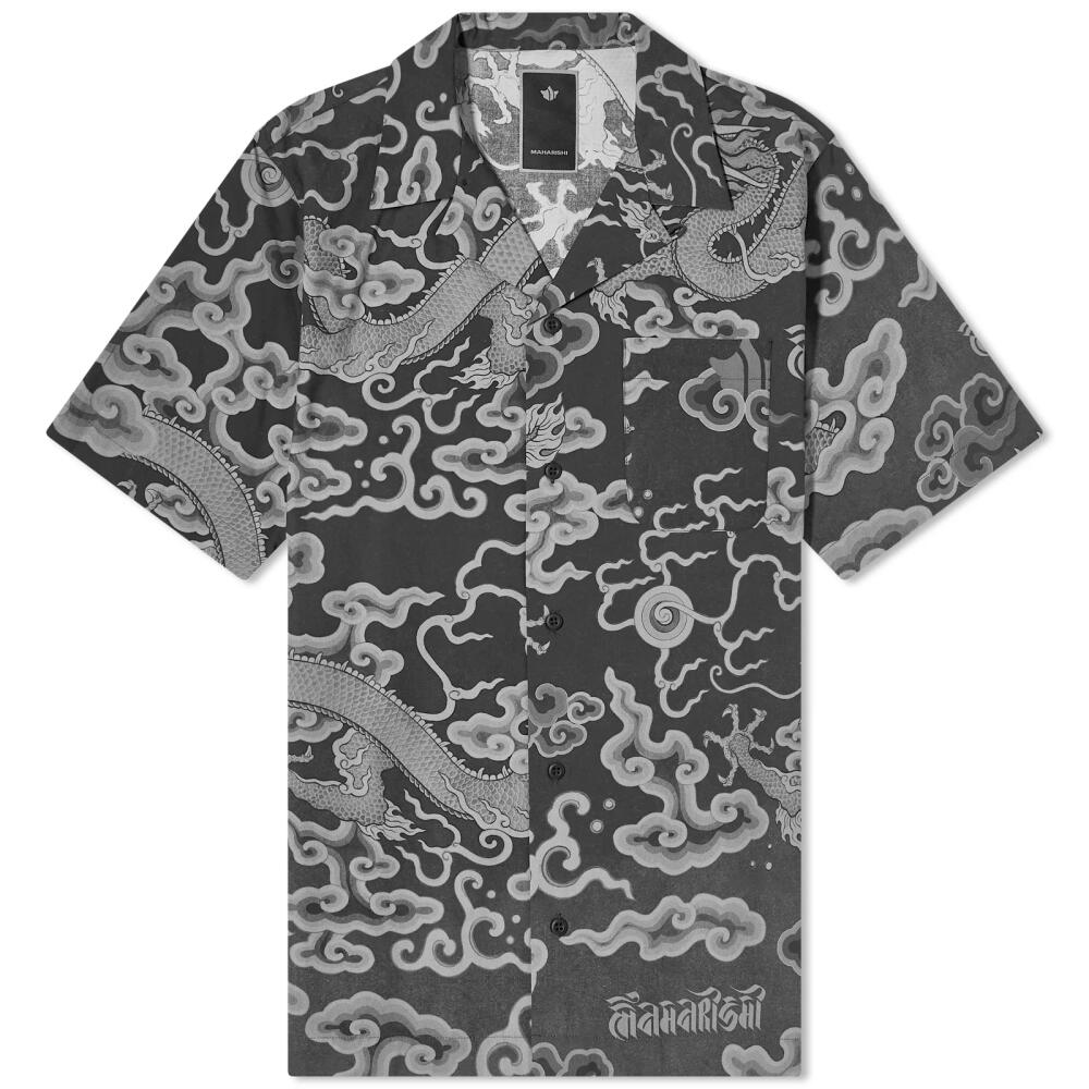 Maharishi Men's Cloud Dragon Vacation Shirt in Black Cover