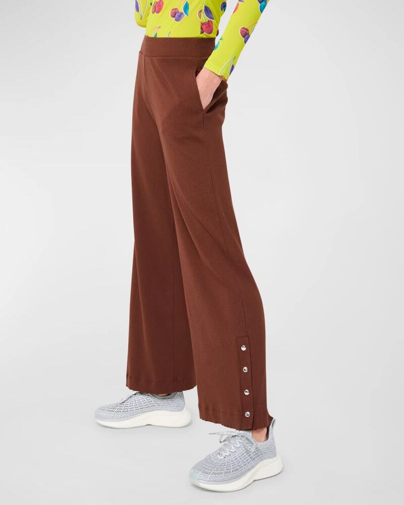 Terez Cafe Rib Wide-Leg Pants Cover