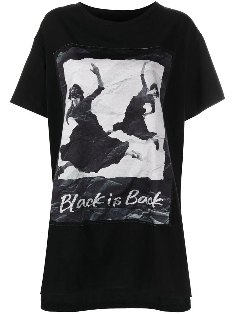 Yohji Yamamoto graphic-print T-shirt - Black Cover