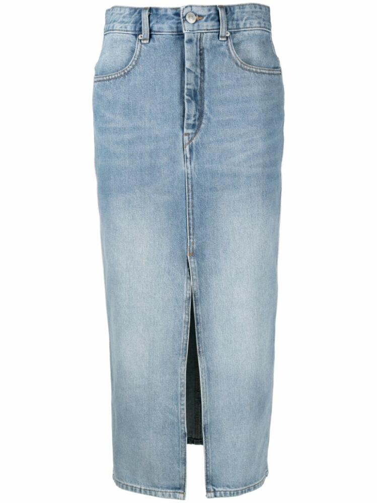 ISABEL MARANT Julicia denim midi skirt - Blue Cover